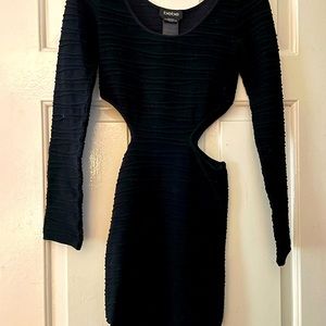 Black Bebe long sleeved dress